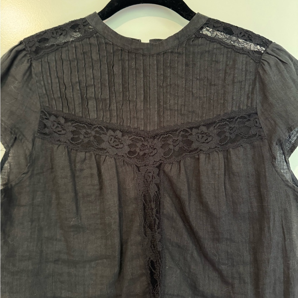 Elegant Black Lace Women's Top